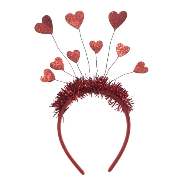 Diadema San Valentín Casoty - Corazón Cupido, Nudo Con Diamantes Diadema Anudada Brillante
