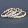 thumbnail image 2 of EOEMY Simple Women Wedding 925 Silver Filled Rings Cubic Zirconia Jewelry Size 6-10-6-Rose Gold, 2 of 8