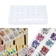 thumbnail image 2 of Cuadros Decorativos Caja de almacenamiento con 28 ranuras para decoración de uñas vitrina de joyería con diamantes de imitación (transparente) JShteea Nuevos Originales, 2 of 6
