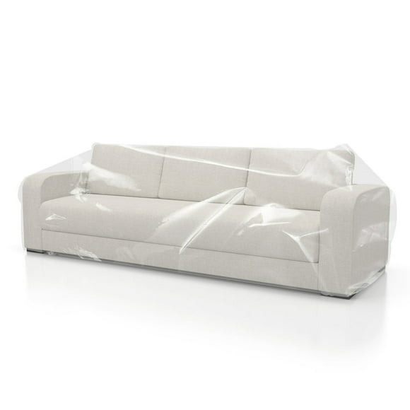 EIGTHTAIL Plastic Sofa Cover Waterproof Washable Slipcover for Storage and Moving Clear