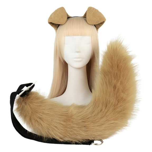 TAIAOJING Dog Cactus Costumes Set Adorable Tequila Puppy Ears Headband & Plush Tail For