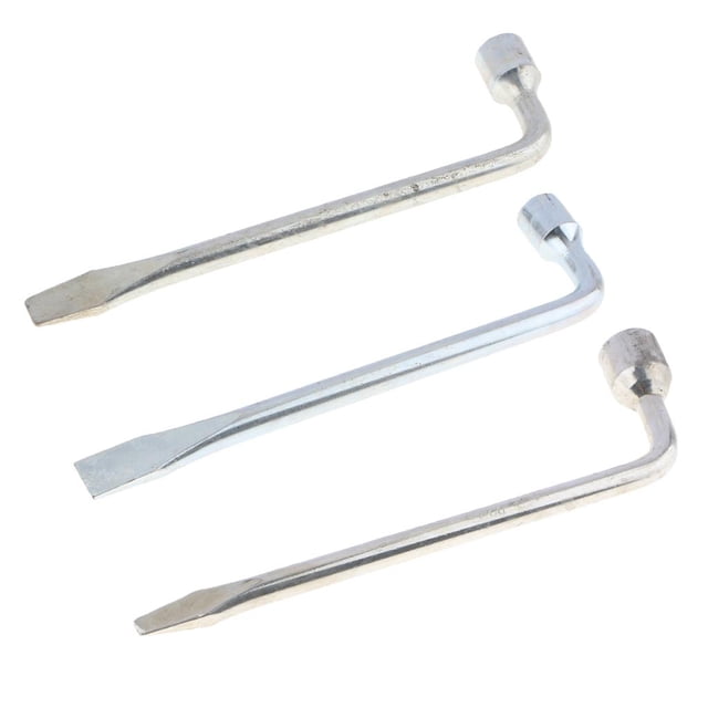 Paquete de 3 de 17 mm 19 mm 22 mm Llave para tuercas de rueda de automóvil Llave hexagonal Llave Herramienta de mano para camiones shamjiam Llave de tuercas de rueda 22 mm