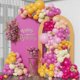 thumbnail image 1 of Pink Yellow Balloon Garland Arch Kit, 162pcs Hot Pink Lemon Yellow Balloons for Tropical Summer Party Supplies Birthday Baby Shower (Yellow), 1 of 4