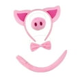 thumbnail image 3 of yingyy Ensemble de Costume Cochon Couvre-Chef Animal Cosplay pour Performance Carnaval Spectacles Scène Rose Sans Gants, 3 of 6