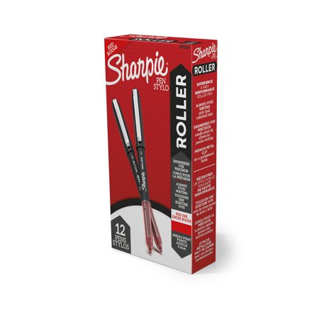 UPC: 0071641171381 | Sharpie Rollerball Pen  Needle Point (0.5mm) Precision Pen  Red Ink  12 Count