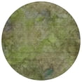 thumbnail image 2 of Addison Rugs Chantille Indoor/Outdoor Transitional Abstract Olive Machine Washable Round Rug, 8' x 8', 2 of 8