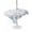 White Light Blue, variant on Outdoor Tablecloth with Umbrella Hole for Patio/Picnic/Party/Camping, Turtle Coastal Waterproof Table Cloth Rectangle Table Cover Washable, Nautical Summer Beach Coral Jellyfish Rustic (60"x 84")