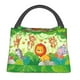 thumbnail image 1 of Fotbe African Animals in the Jungle Bolsa Térmica Portátil con Estampado, Bolsa de Entrega de Alimentos Aislada, Bolsa Reutilizable de Gran Capacidad para Comidas y Supermercado, 1 of 6