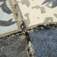 thumbnail image 3 of Indigo Gray Tribal Corner Tasseled Lumbar Pillow, 3 of 7