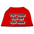 thumbnail image 1 of You Come, You Sit, You Stay Screen Print Shirts Red L (14), 1 of 1