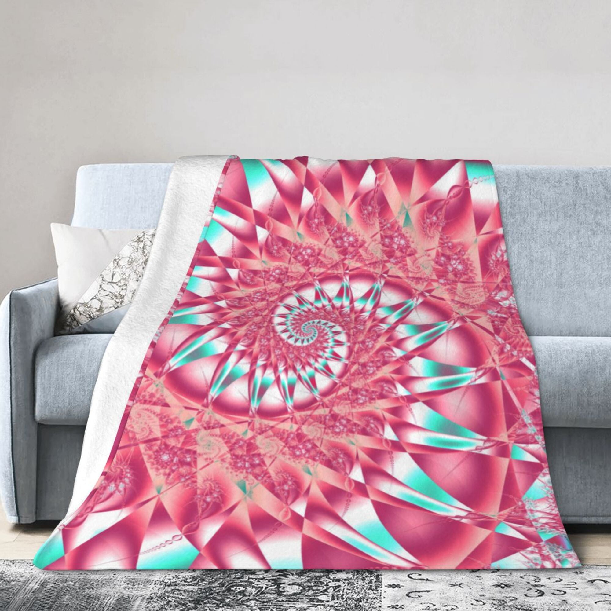 Red Swift Colourful Black Ultra-Soft Micro Fleece Blanket 40