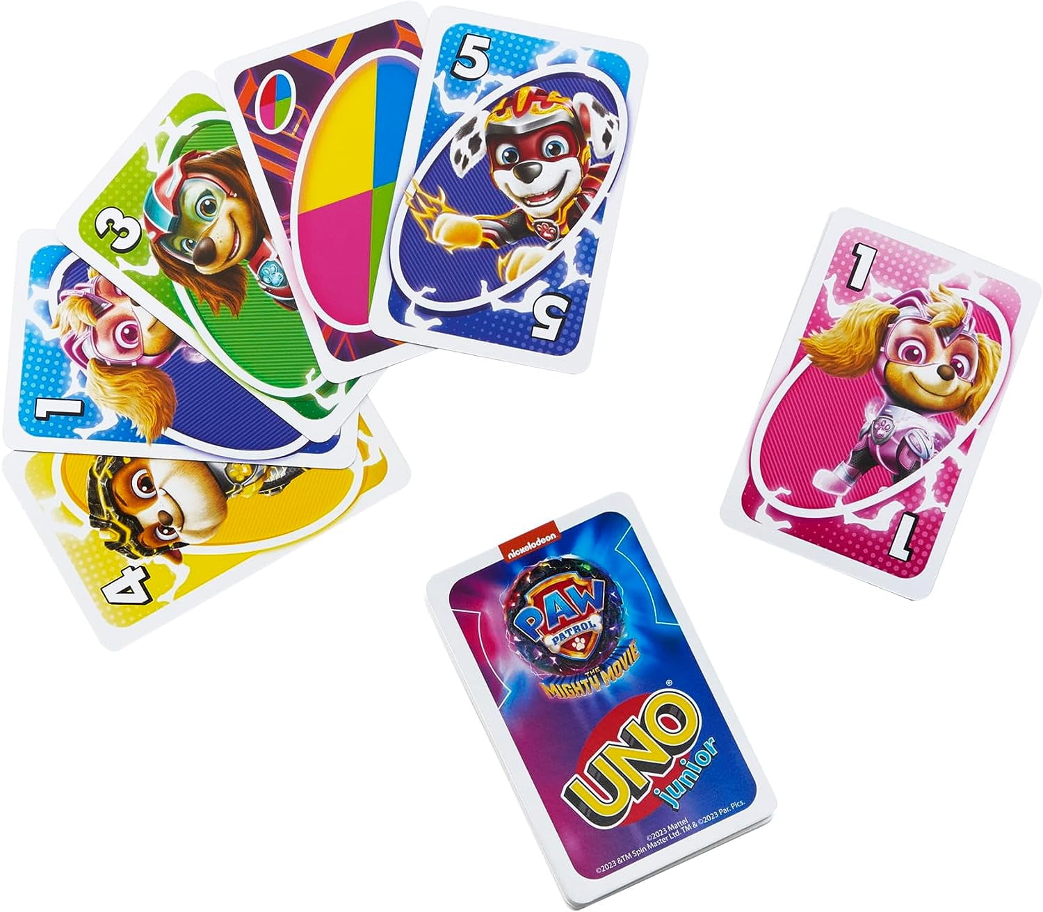 Mattel Games UNO Junior Paw Patrol The Mighty Movie Kids Card Game