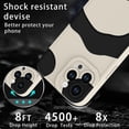 thumbnail image 4 of for iPhone 14 Pro Max Case Cute Panda Print Silicone Slim Soft TPU Shockproof Phone Case Full Camera Protection Cover for Women Men-Black/White, 4 of 6