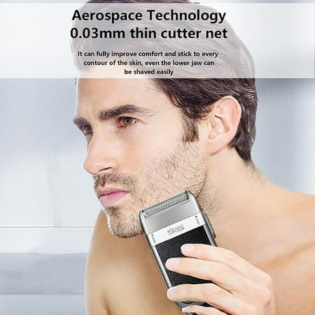 

Womail Kitchen Gadgets Mens Usb Charging Reciprocating Double Mesh Knife Mesh Body Water Shaver