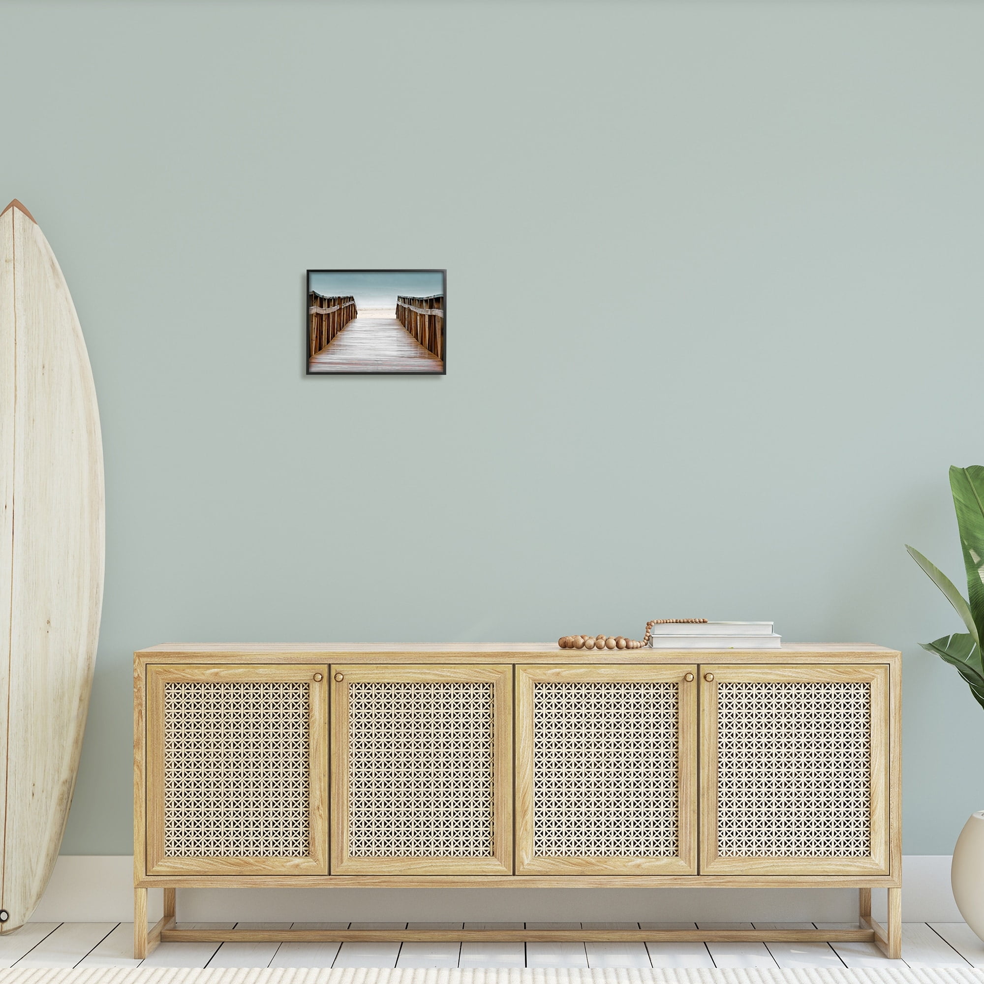 Stupell Industries Beach Boardwalk Wooden Waterfront Pier Ocean Coast, 20 x 16,Design by Danita Delimont