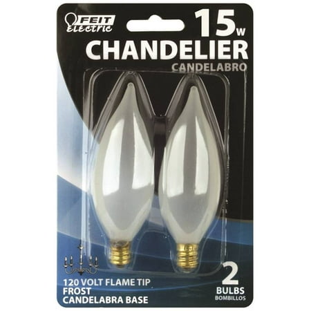 UPC 017801000054 product image for Feit Electric BP15CFF Decorative Dimmable Incandescent Lamp, 15 W, 120 V, Candel | upcitemdb.com