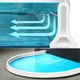 thumbnail image 4 of Barrera de ducha de nuevo diseño exclusivo, barrera de agua plegable para fácil instalación, protección contra inundaciones de silicona ajustable, multiusos para baño (ajustable), 4 of 5