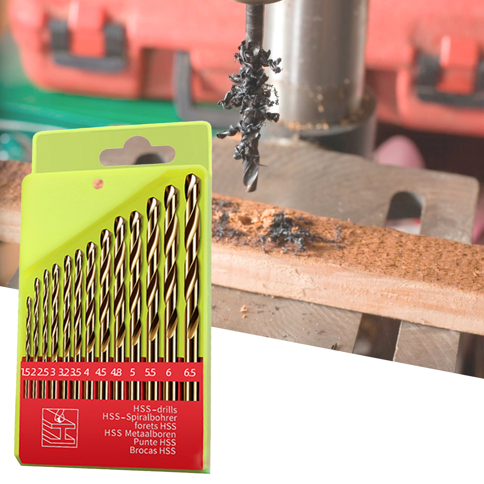 10x 1.1mm Mini Micro HSS Straight Shank Twist Drill Bit Electrical Drilling Tool 