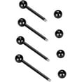 thumbnail image 2 of Glaciersei Nipple Rings Tongue Rings Stainless Steel 14G Straight Barbells Piercing Jewelry, 2 of 4
