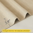 thumbnail image 7 of NICETOWN Faux Linen Room Darkening Curtains, Rod Pocket & Back Tab Thermal Insulated Privacy Protective Modern Drapes for Living Room, Oatmeal, W50 x L90, 2 Panels, 7 of 7