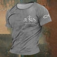 thumbnail image 2 of YANGXINX Men's Christian T-Shirts Stylish Faith Cross Bible Verse Graphic Short Sleeve Tees Casual Stretchy Classic Fit Inspirational Tops, 2 of 3