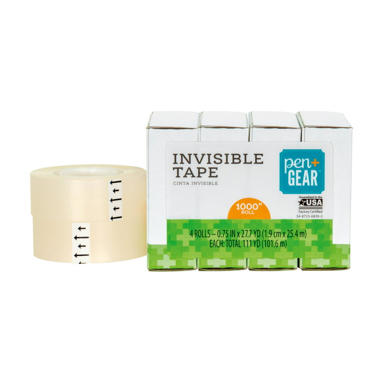 Clear Tape Refill - Tear By Hand, Transparent Tape Rolls For  Dispenser,Dispenser Invisible Tape,All-Purpose Gift Wrapping Tape,Glossy  Tape For Office