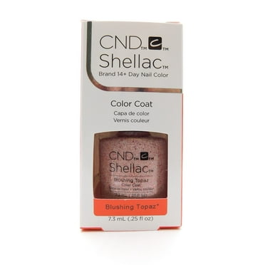 CND Shellac Brand 14  Day Nail Color Color Coat Blushing Topaz .25FLOz