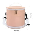 thumbnail image 2 of Jubipavy Lunch Bag Color Blocking Cylindrical Insulation Bag Bring Food To Work Or School Lunch Box Bag Outdoor Picnic Bag Crossbody Ice Bag Rice Box Bag, 2 of 5
