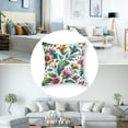 thumbnail image 5 of nygtbtfer Pillow Covers Cute Pink Flower Print Decorative Throw Pillows Spring Cushion Case Decor for Couch Sofa Bed，Multi-Size White, 5 of 7