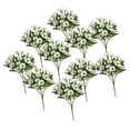 thumbnail image 3 of 10 ramos de flores artificiales para exteriores, adornos florales resistentes para bodas Blanco, 3 of 9