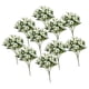 thumbnail image 3 of 10 Ramos de Flores Artificiales, Plantas de Exterior, Adornos Florales Resistentes para Bodas Blanco, 3 of 9