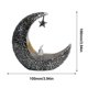 thumbnail image 2 of Vela LED Luna Ramadán Linterna Eid Mubarak Linterna Dormitorio Decoración del Hogar (Plata), 2 of 8