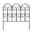 thumbnail image 4 of 7470933 EDGING SCROLL FENCE 18"" Panacea 18 in. L X 18 in. H Steel Black Scroll Garden Edging (Pack of 1), 4 of 5