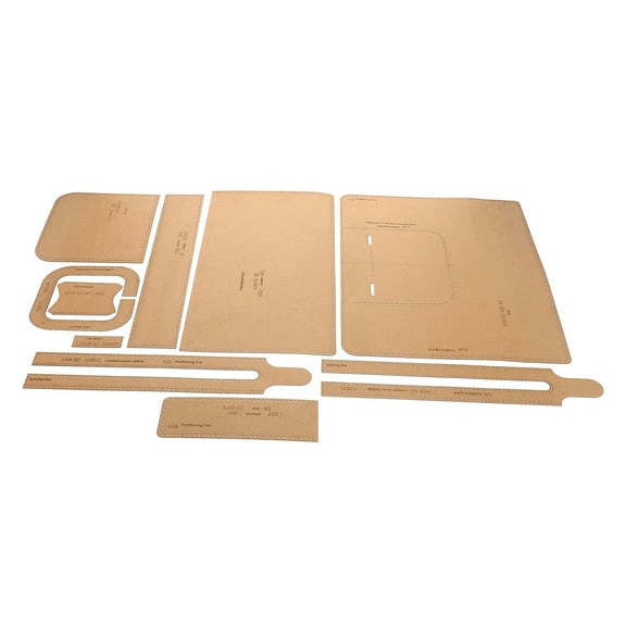 Hemoton 1 Set Leather Craft DIY Tools Handbag Sewing Kraft Paper Template Set Bag Making Patterns DIY Briefcases Making