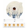 thumbnail image 6 of 13 Inch Round Placemats Set of 4, Fall Blue Non Slip Heat Insulation PP Table Mats, Thanksgiving White Pumpkin Vintage Eucalyptus Washable Place Mats for Kitchen Dining Party Table Decor, 6 of 7