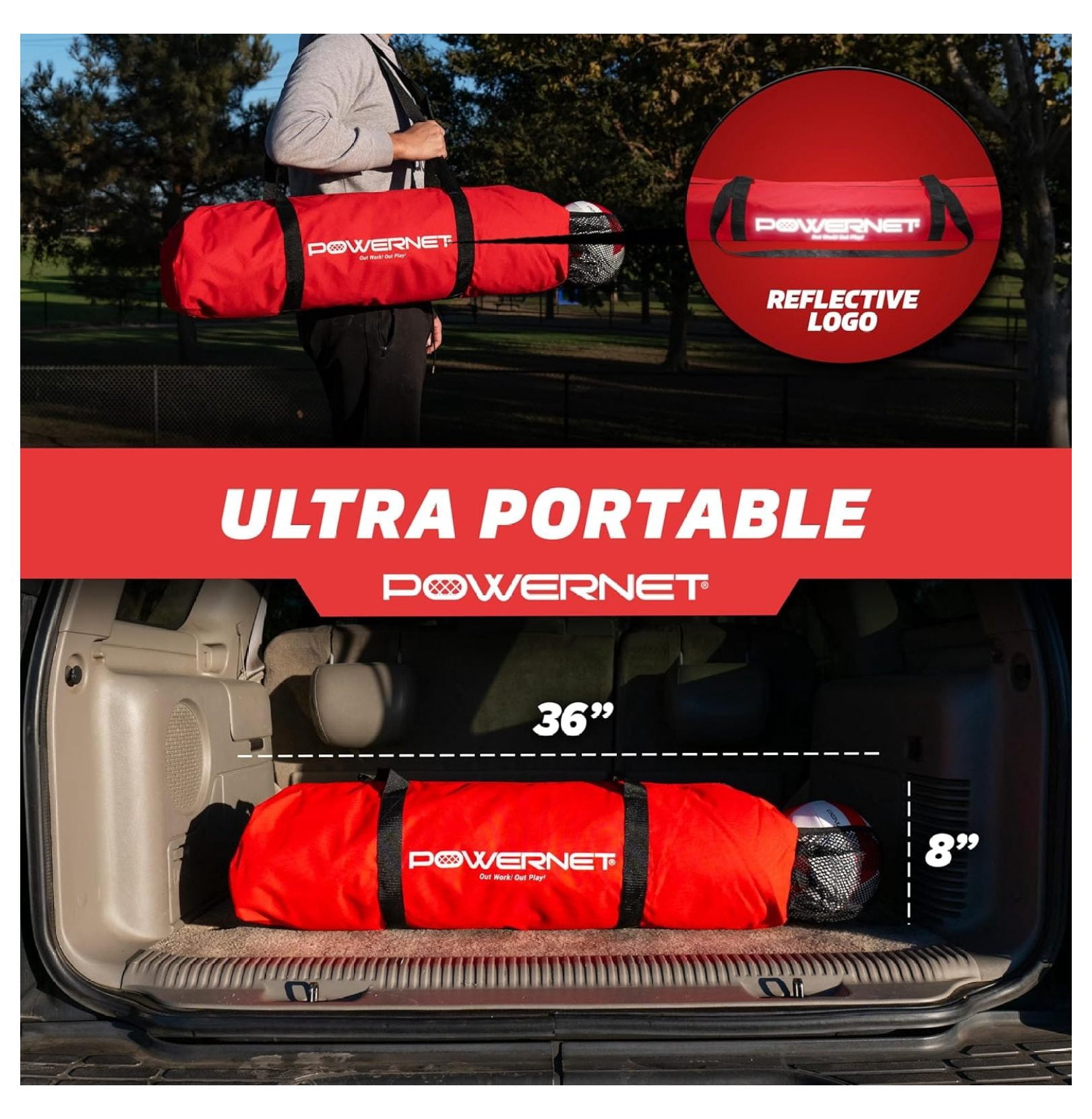 XYX Four Square Volleyball Net, Fun New Game, Play at The Park or Beach, 2 Versions
