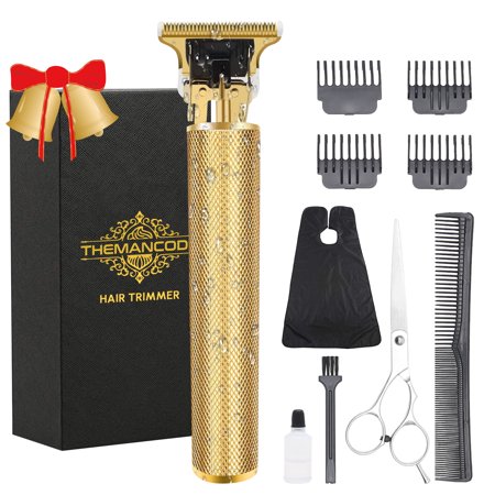THEMANCODE Hair Cutting Kit  Hair Clippers for Men Professional Barber Clippers  Waterproof Cordless Beard Trimmer Hair Trimmer  Perfect Christmas and Father s Day Gift Kit for Dad Men
