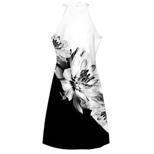 WILLBEST Vestidos Mini Casuales Para Mujer Para Fiestas En La Playa, Sin Mangas, Diseño Con Estampado Floral Para Eventos De Verano Al Aire Libre, Ligeros Y Cómodos Para Usar Todo El Día. 572