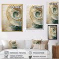 thumbnail image 4 of Designart "Serene Beige Pottery Spirals III" Abstract Spirals Floater Framed Canvas Prints, 4 of 5