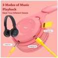 thumbnail image 4 of Cateissary Auriculares Bluetooth 5,0, auriculares inalámbricos con montaje en la cabeza, auriculares recargables con tarjeta TF y micrófono, auriculares Cables de audio/vídeo negro, 4 of 8