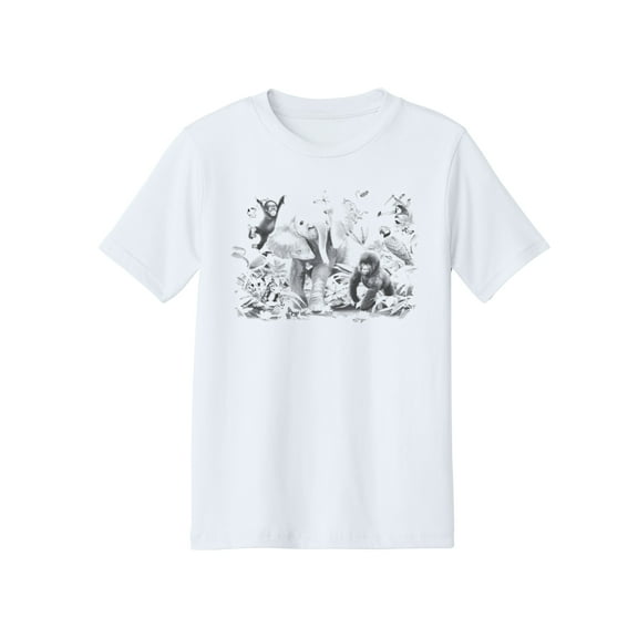 Boys Girls Jungle Solar Color Changing Shirt Sun Tee For Youth Size, Large