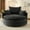 Black, variant on 360° Swivel Round Sofa Chair with Dual-layer Cushion, 57.5" Accent Barrel Chair with 3 Removable Pillows, Mid Century Modern Arm Chair for Living Room, Bedroom, Office, Grey