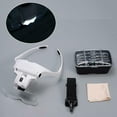 thumbnail image 4 of MesaSe Lightweight Magnifying Glasses Head Light Adjustable 2 LED Magnifier with 5 Lens, 4 of 10
