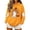 A Orange, variant on Cozy Trendy Pullover Sweatshirts With Pockets Ladies' Halloween Printed Long Sleeved Hooded Sweatshirt Top Jump One Size for Shipping Black Xxl