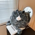 thumbnail image 2 of Bolso de gato de peluche, lindo bolso de mano, bolso de gran capacidad, nuevo 2025, lindo bolso de mensajero de hombro con personalidad, 2 of 5