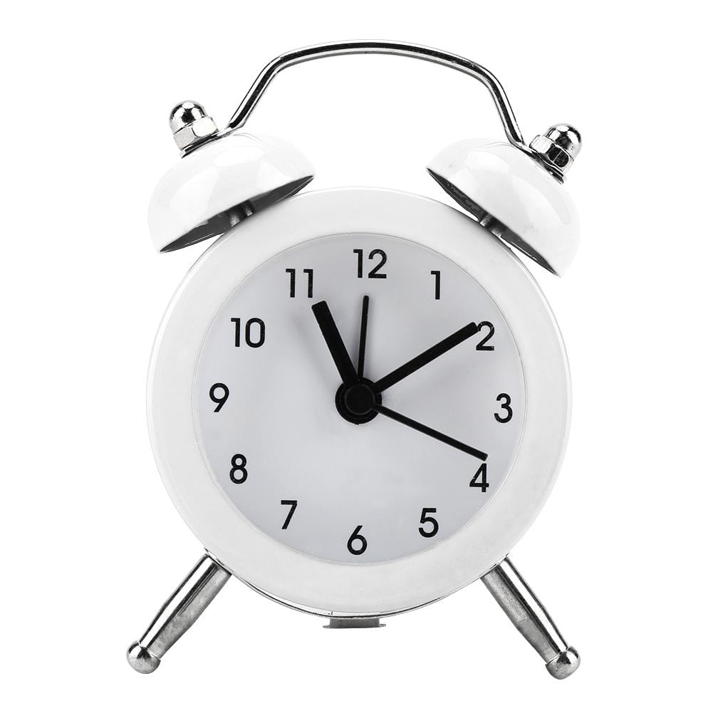 New Portable Mini Metal Small Alarm Clock Fashion Student Electronic Clock US 