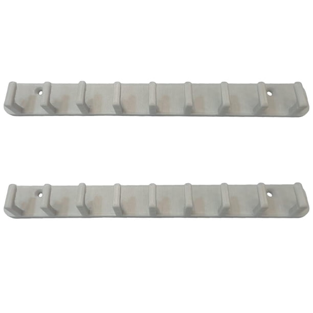 Organizador Porta Llaves Adheribles KeyHookGreen 2 Pzs 2x25x0.5cm Gris. 3D Art MXKHG-002