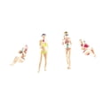 thumbnail image 3 of 4 Piezas Miniatura Figura Personaje Bikini Playa Modelo Escena 1/64 Figura Chica Resina Detalles Realistas Adecuado para Maqueta Arquitectónica Miniaturas Educativas Fotografía 2.8cm, 3 of 9