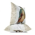 thumbnail image 3 of Floral Penguinscape Indoor/Outdoor Pillow in Blue 20 x 20, 3 of 5