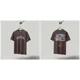 thumbnail image 1 of Yao888-Camiseta con estampado gráfico de espuma para hombre, ropa de calle de gran tamaño, estilo hip hop, informal, Y2k, 1:1Brown-M6012, 1 of 5